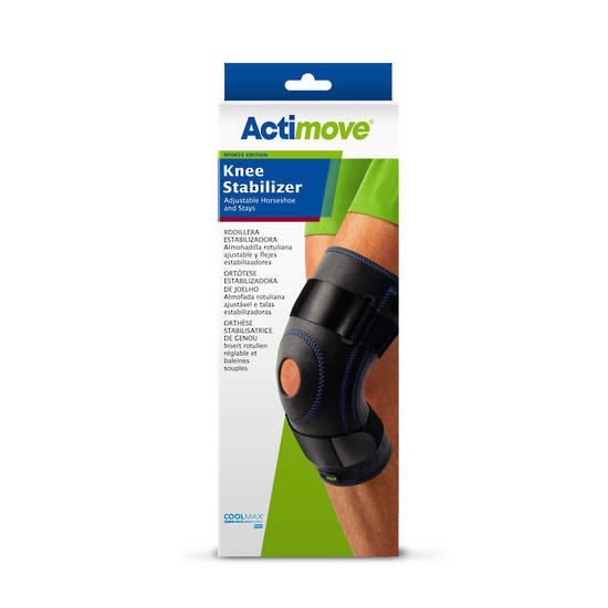 Actimove Knee Horseshoe with Stay Extra Small Black image 3